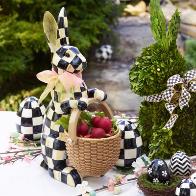 MacKenzie Childs Bunny Buddies Basket