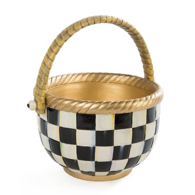 Courtly Check Large Basket mackenzie-childs Panama 0