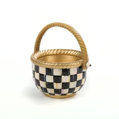 Courtly Check Small Basket mackenzie-childs Panama 0