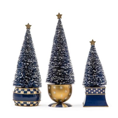 Royal Check Bottle Brush Tree, Set of 3 mackenzie-childs Panama 0