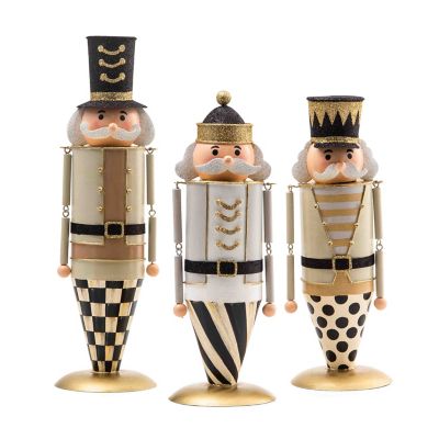 Glam Up Tin Nutcracker Figures, Set of 3 mackenzie-childs Panama 0