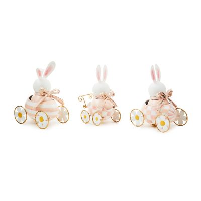 Rosy Meadow Bunnies in Cars Figurines, Set of 3 mackenzie-childs Panama 0