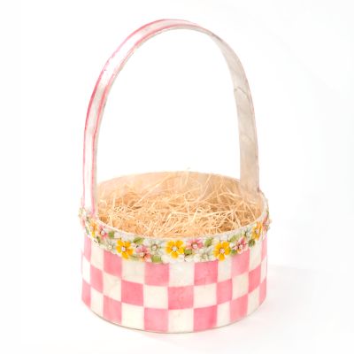 MacKenzie-Childs | Tisket Tasket Basket - Pink