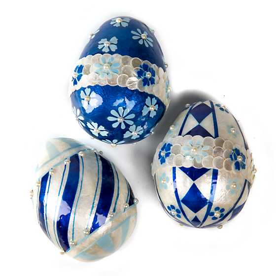 Royal Capiz Eggs - Set of 3 image three