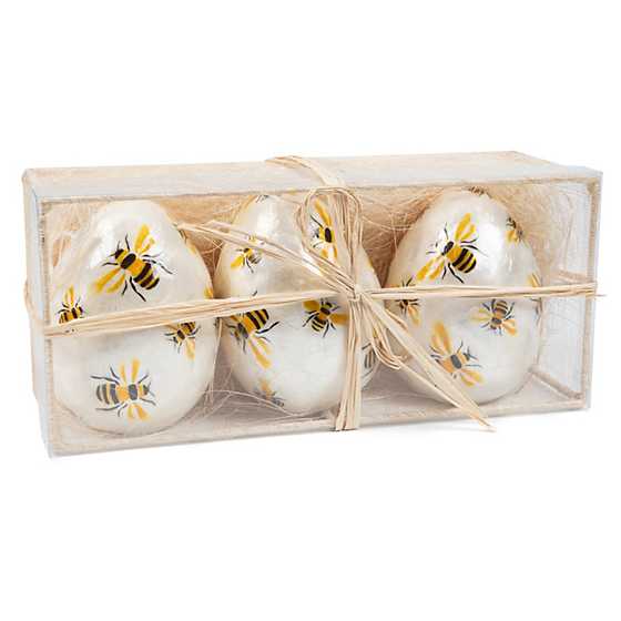 Queen Bee Capiz Eggs - Large - Set of 3 image one