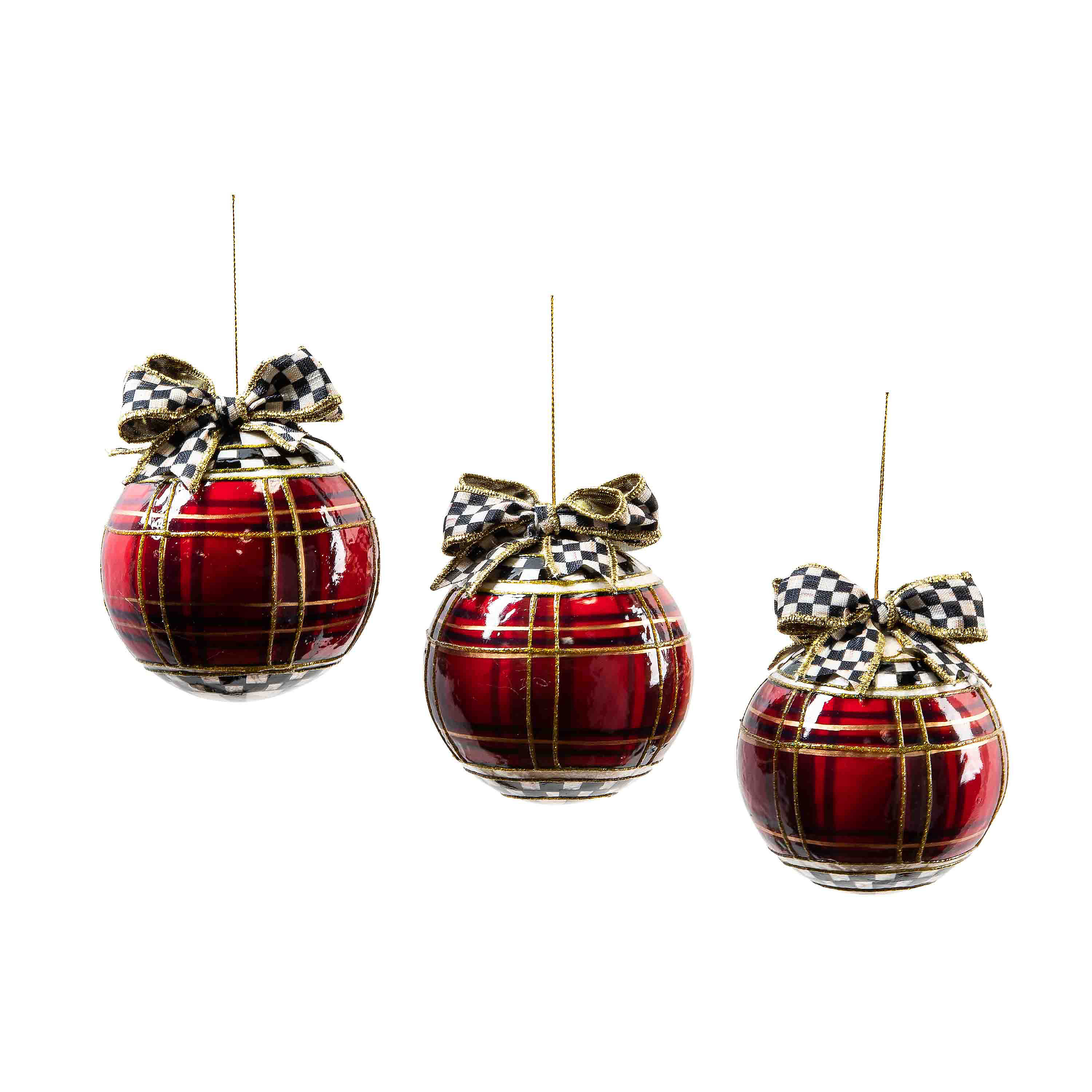 Tartastic Capiz Ball Ornaments, Set of 3 mackenzie-childs Panama 0