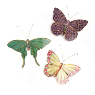 Butterfly Trio Wall Decor - Field mackenzie-childs Panama 0