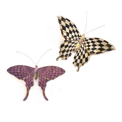 Butterfly Duo Wall Decor - Pasture mackenzie-childs Panama 0