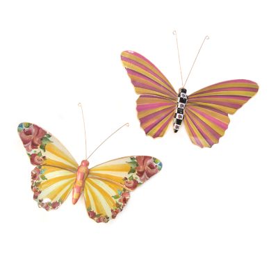 Butterfly Duo Wall Decor - Garden mackenzie-childs Panama 0