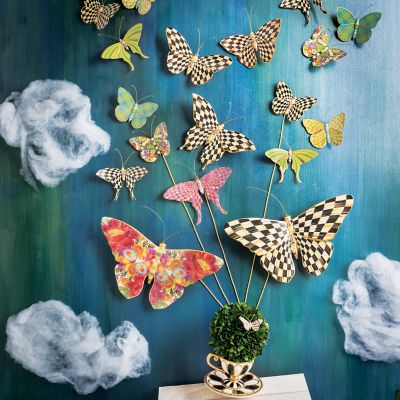 MacKenzie-Childs  Courtly Check Butterfly Duo Wall Decor