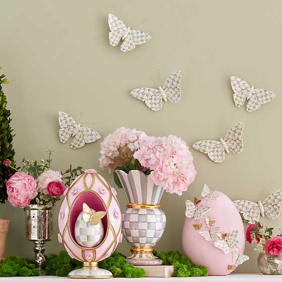 Sterling Check Butterfly Duo Wall Decor image two