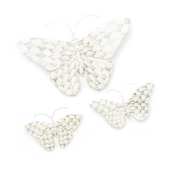 Sterling Check Butterfly Duo Wall Decor image four