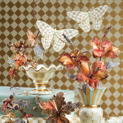 MacKenzie-Childs  Courtly Check Butterfly Duo Wall Decor