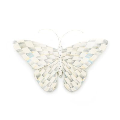 Sterling Check Butterfly Wall Decor mackenzie-childs Panama 0