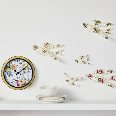 Pressed Flower Wall Clock