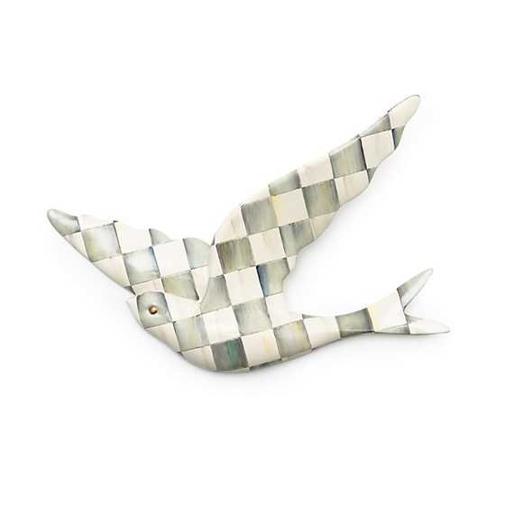 Sterling Check Swallowtail Wall Decor image two