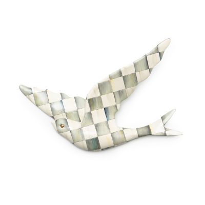 Sterling Check Swallowtail Wall Decor mackenzie-childs Panama 0