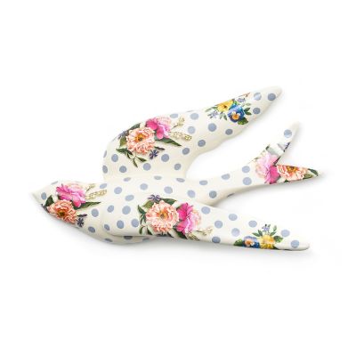 Wildflowers Swallowtail Wall Decor - Blue mackenzie-childs Panama 0