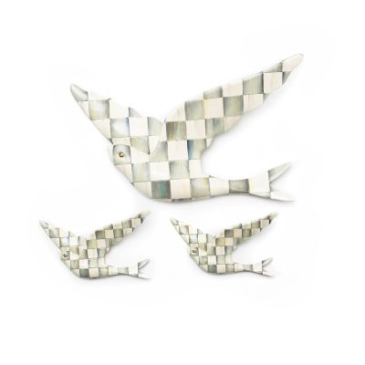 Sterling Check Swallowtail Duo Wall Decor image four