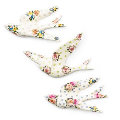 Wildflowers Swallowtail Trio Wall Decor mackenzie-childs Panama 0