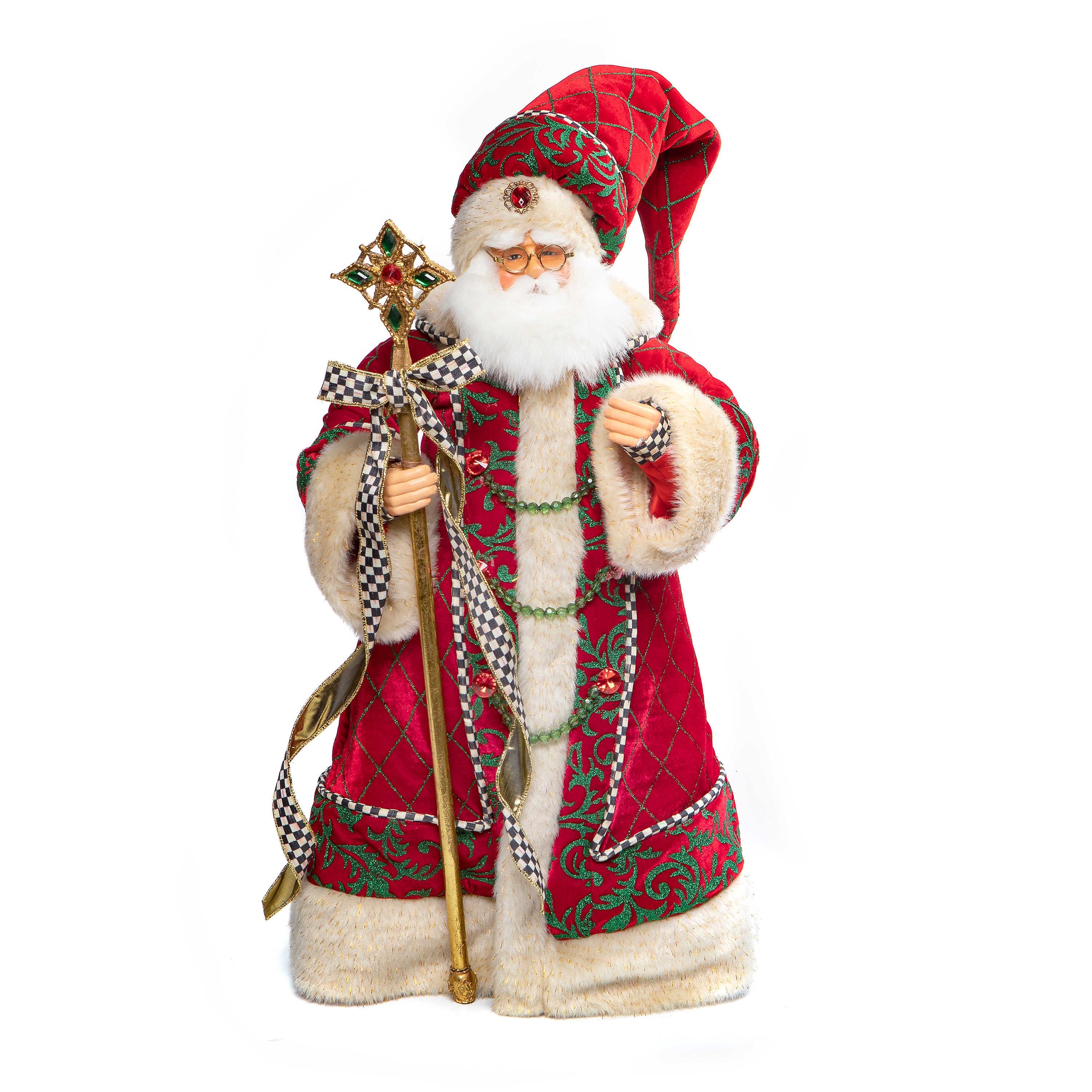 Christmas Magic Santa With Staff mackenzie-childs Panama 0