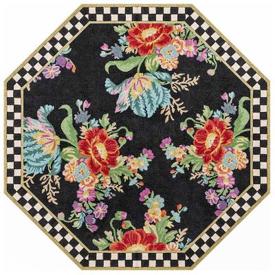 Flower Market 6' Octagon Washable Rug mackenzie-childs Panama 0