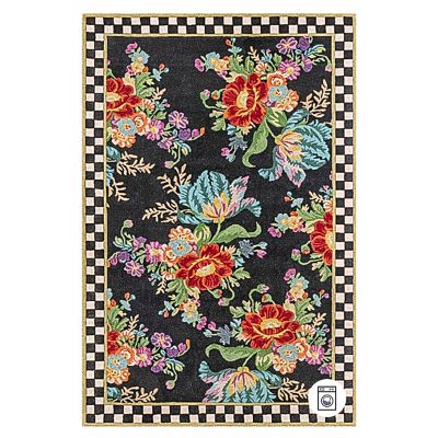 Flower Market Washable Rug - 8' x 10' image two