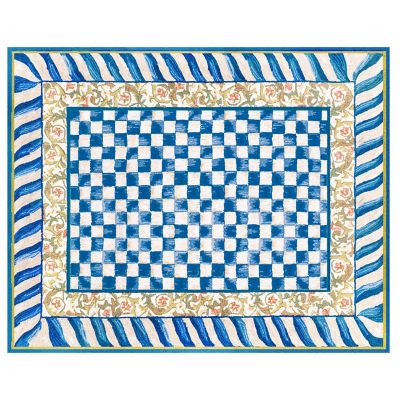 Truly Royal Check 8' x 10' Washable Rug mackenzie-childs Panama 0