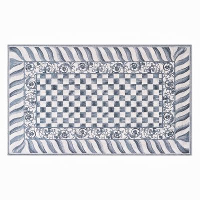 Sterling Check 3' x 5' Washable Rug mackenzie-childs Panama 0