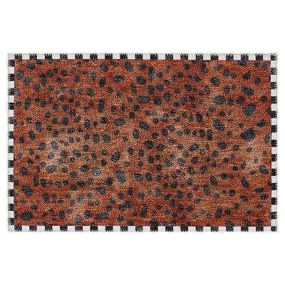 Cheetah 2' x 3' Washable Rug mackenzie-childs Panama 0