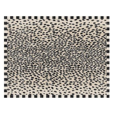 Snow Leopard 8' x 10' Washable Rug mackenzie-childs Panama 0