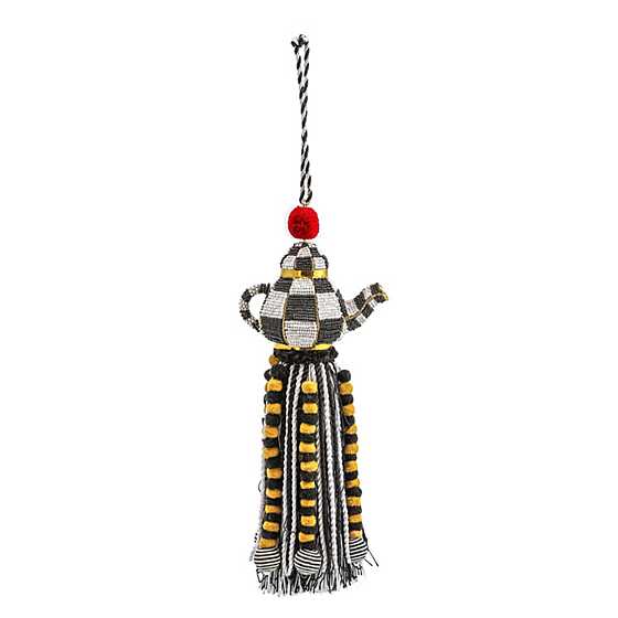 Courtly Check Tea Kettle Beaded Tassel image two