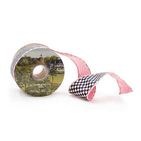 Courtly Check 2.5" Ribbon - Pink image two