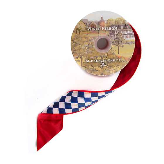 Royal Check 2" Ribbon - Red Back image two