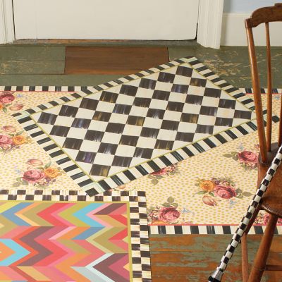 MacKenzie-Childs  Courtly Check Floor Mat - 2' x 3