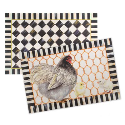 MacKenzie-Childs Royal Check Floor Mat - 2'6 x 8' Runner