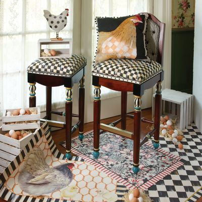 MacKenzieChilds Chicken Coop Floor Mat 2' x 3'