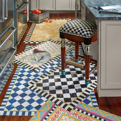 Mackenzie Childs Chicken Coop Floor Mat 2 X 3