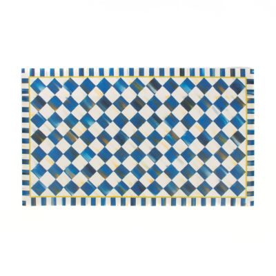 Royal Check Floor Mat - 2' x 3' mackenzie-childs Panama 0