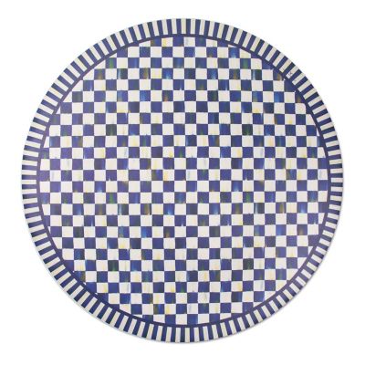 Royal Check Floor Mat - 6' Round mackenzie-childs Panama 0