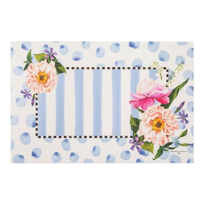 Wildflowers Floor Mat - Blue - 2' x 3' mackenzie-childs Panama 0