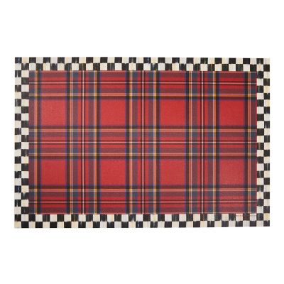 Tartan Red 2 'x 3' Floor Mat mackenzie-childs Panama 0