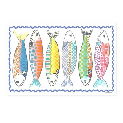 Go Fish 2' x 3' Floor Mat mackenzie-childs Panama 0