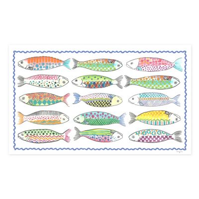 Go Fish 3' x 5' Floor Mat mackenzie-childs Panama 0