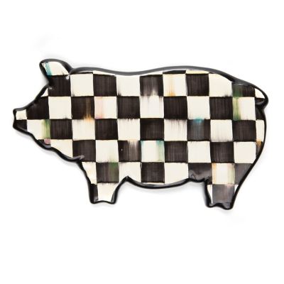 Courtly Check Pig Trivet mackenzie-childs Panama 0