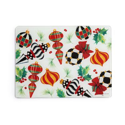 Deck the Halls Large Cutting Board mackenzie-childs Panama 0