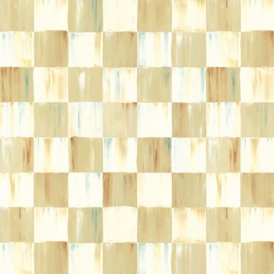 Parchment Check Wallpaper mackenzie-childs Panama 0