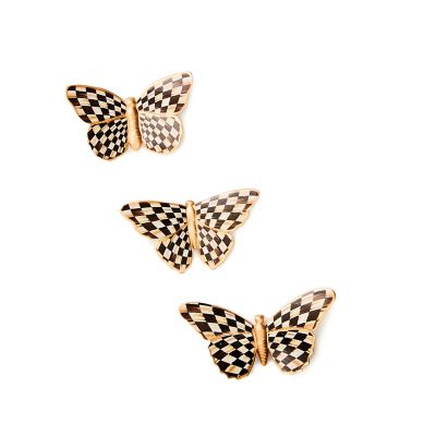 Courtly Check Butterfly Magnets, Set of 3 mackenzie-childs Panama 0