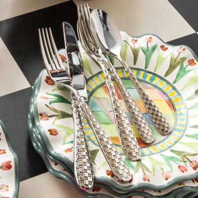 Check 6-piece Knife Set by MacKenzie-Childs