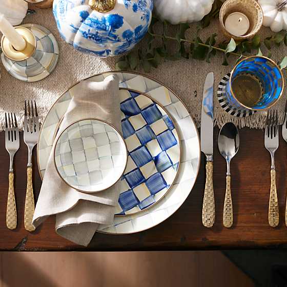 Gold Check Flatware - 5-Piece Place Setting image eight